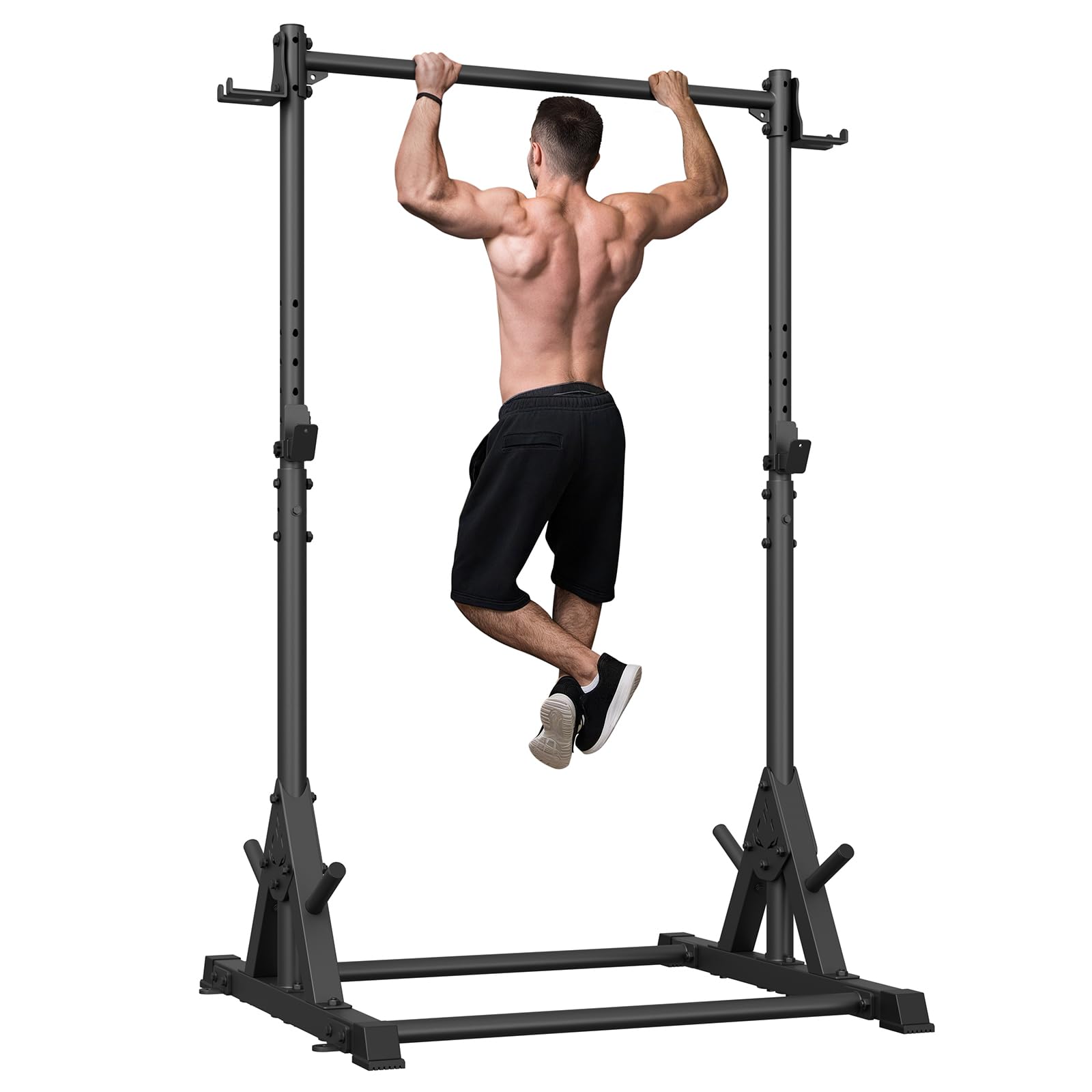 Jusgym Pull Up Station Strength Training Workout Pull Up Bar Free Standing for Home Gym Adjustable Heavy Duty