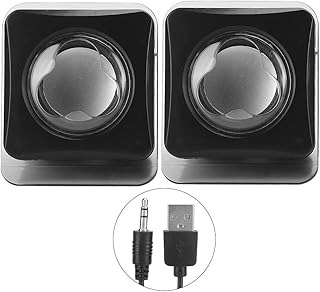 Heayzoki Bluetooth Speakers,Mini USB2.0 Desktop Laptop Computer Wired Stereo Music Speaker Multimedia Speaker System,Stereo Speaker with Surround Sound Effect