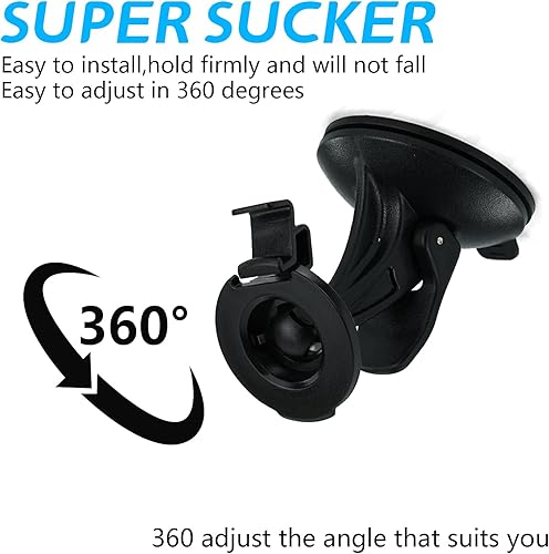 Miniatura 3 de EKIND Soporte de ventosa para parabrisas de automóvil compatible con Garmin GPS Nuvi 52 Nuvi 42 42LM 44 44LM 52 52LM 54 55 2457LMT 2497LMT 2577LT