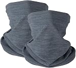 KGC 2 Pack Hiver Neck Warmer Gaiter,Soft Fleece Windproof Masque de protection du visage écharpe Bandana pour les hommes & Femmes Sports de plein air