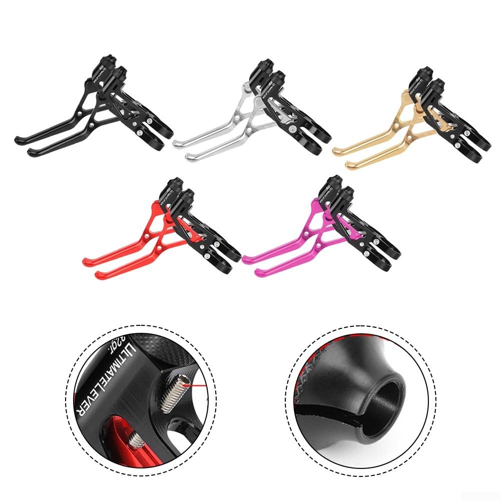 Yhenlovtt Leve freno ultraleggere, in lega di alluminio, CNC, 22,2 mm, supporto per bici da strada pieghevole, coppia leggera (per champagne)
