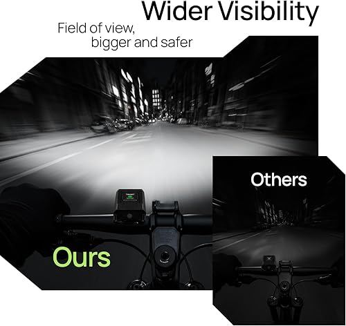 Miniatura 3 de Smart Bike Lights Front and Back, R15 Kit, USB C Rechargeable with Auto Brake Sensing, 500 Lumen Waterproof Bicycle Headlight & Tail Light Set for