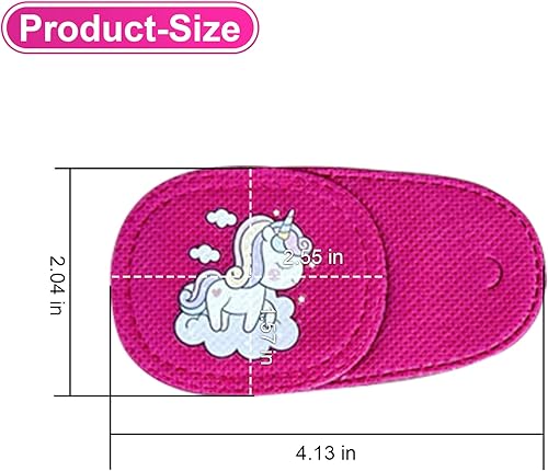 Miniatura 2 de 6 parches para los ojos para niños y niñas, parche rosa para ojos izquierdo para anteojos, parches oculares para niños con ojo perezoso, para