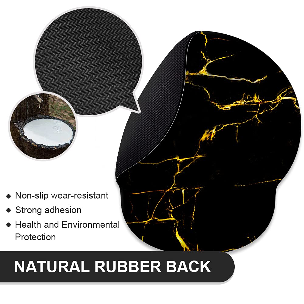 Tapis Souris Ergonomique Avec Repose-Poignet Gel - Antidérapant, Confortable - Pour Bureau, Maison, Soulager Les Douleurs