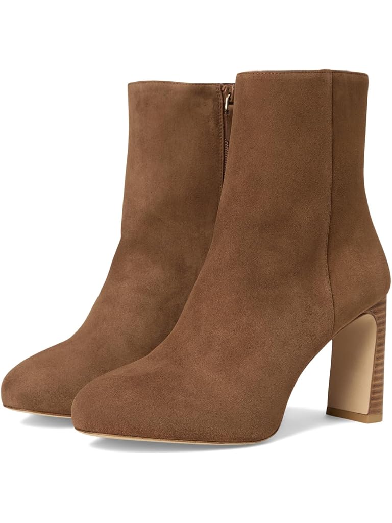 Brown Stuart Weitzman Babette Plaform Zip Bootie