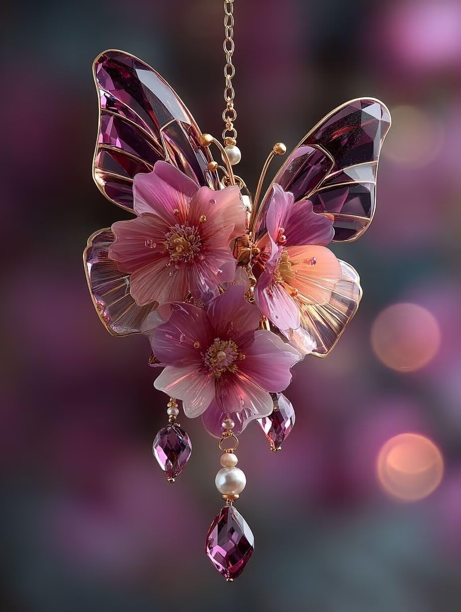 Zestawy do malowania diamentami 5D DIY, motyl różowy diamentowy zestaw do malowania dla początkujących dorosłych, okrągłe, pełne wiercenie, zestaw do haftowania, malowanie według numerów, do dekoracji