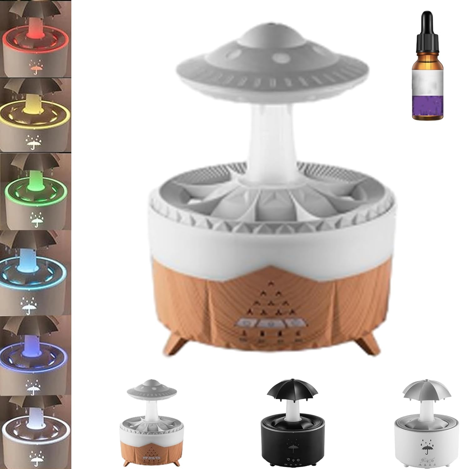 Umbrella Humidifier, Umbrella Diffuser with Rain Effect