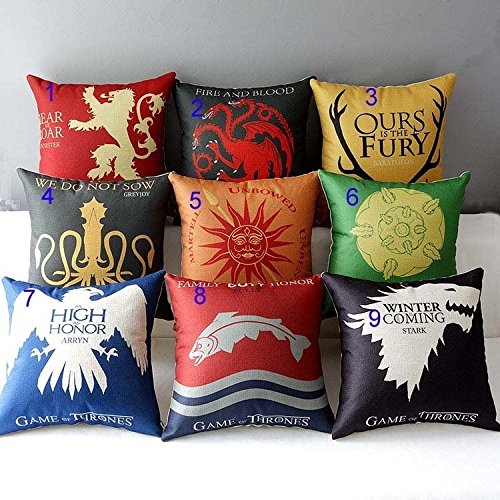 Yxying Game of Thrones House Home Decor Cushion Linen cotton Pillowcase 1