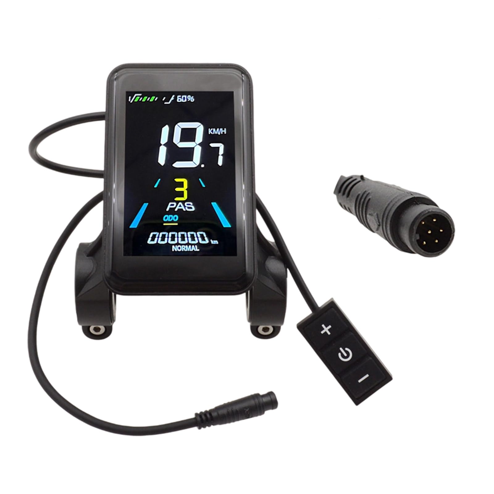 24V 36V 48V Bici Elettrica Display LCD 6Pin Display Colorato Connettore Impermeabile Spina per Dati Del Veicolo Antiurto Impermeabile