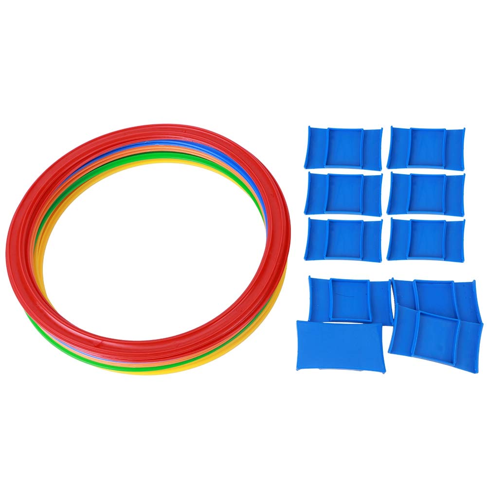 Pwshymi Speed Rings, Agility Hoops Wear 29cm/11.4in Dia Environmentally Friendly for Outdoor for Children