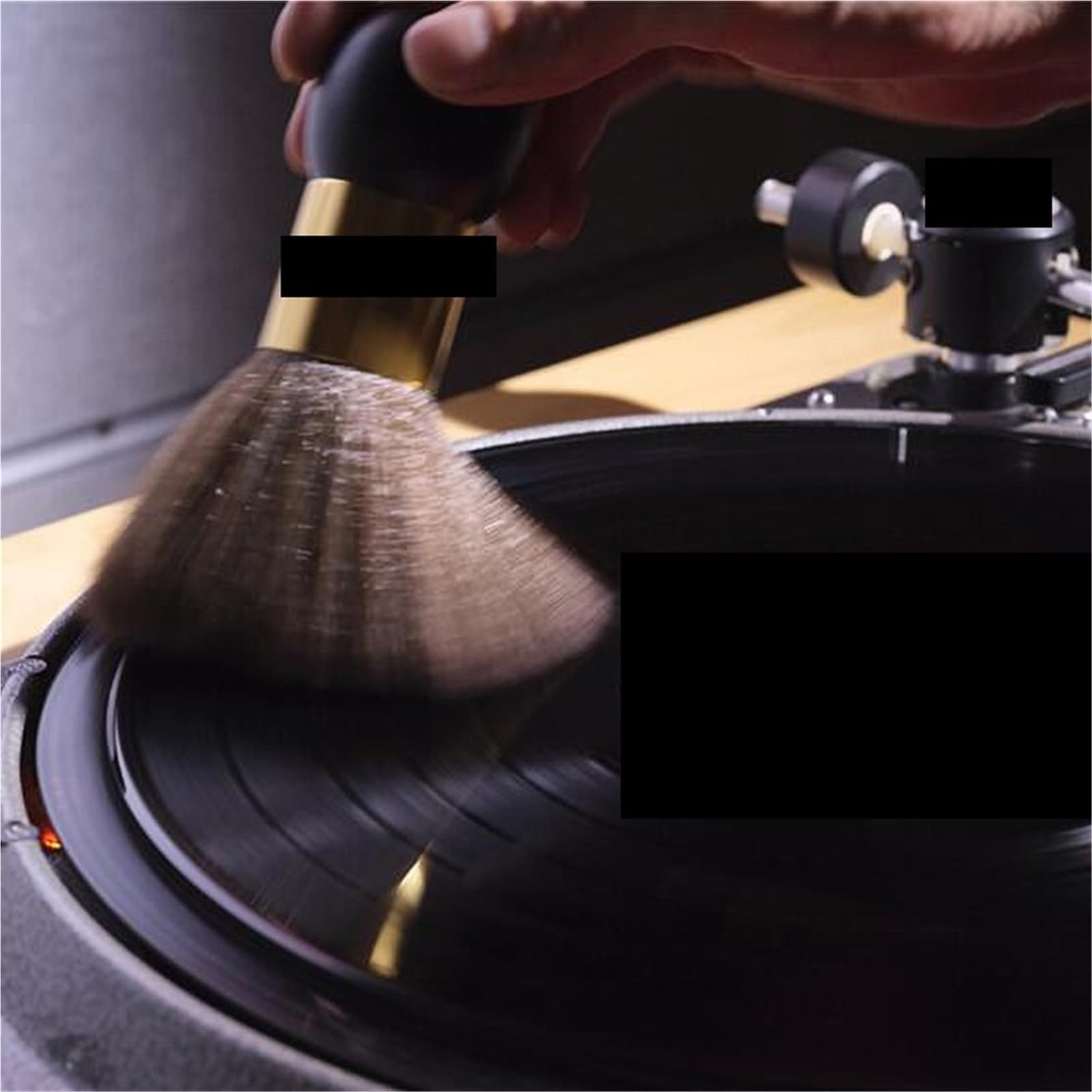Spazzola Per La Pulizia Dei Dischi In Vinile Spazzola di prevenzione elettrostatica for strumento pulizia in fibra carbonio in lana for pulire i dischi in vinile fono