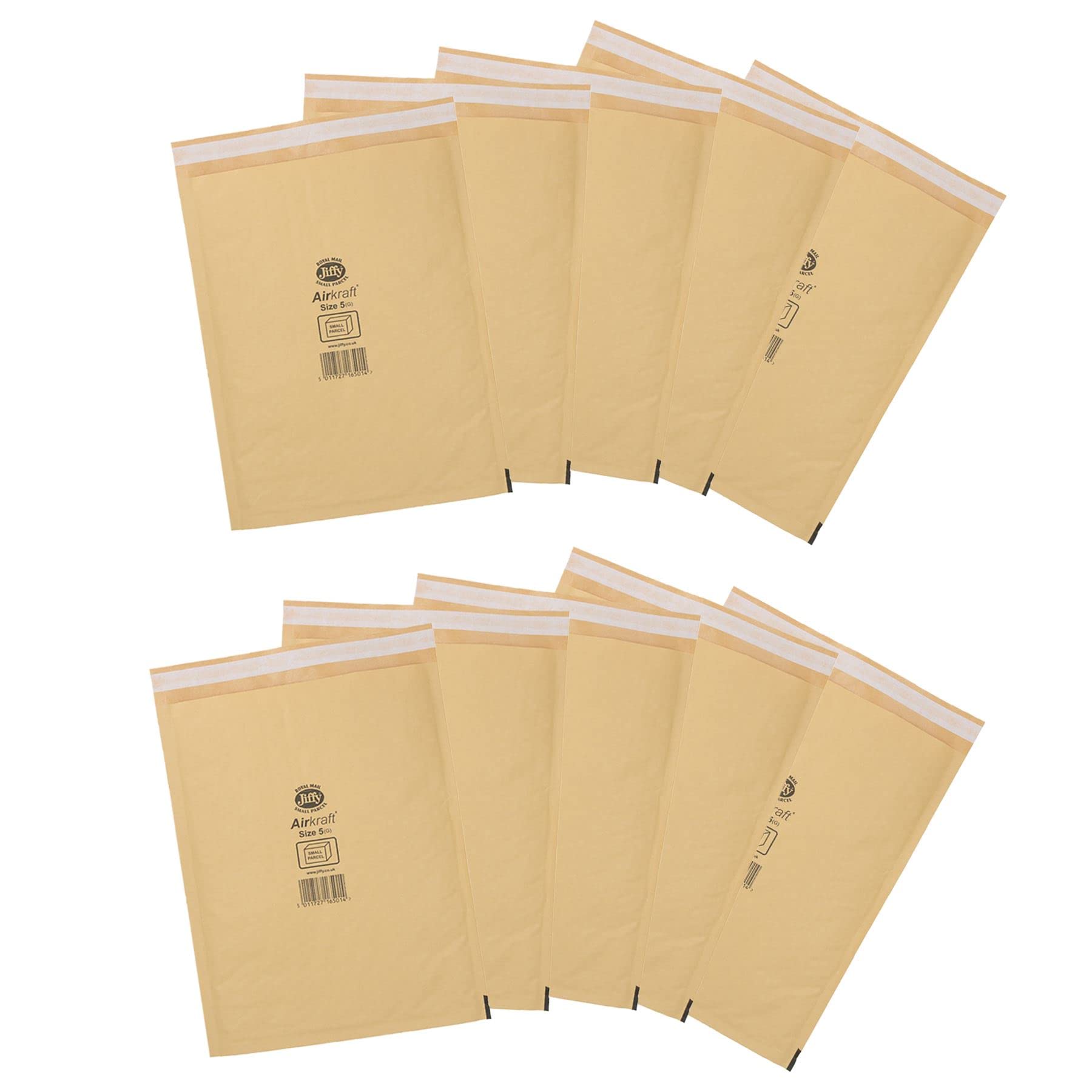 AB Tools 10pk Genuine Gold Jiffy Bag Airkraft Bubble Padded Mail Bag Envelope Size 5