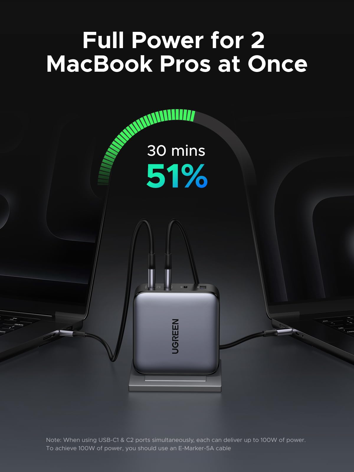 Amazon | UGREEN Nexode 充電器 200W 4ポート 単ポート140W【USB-C*3と 