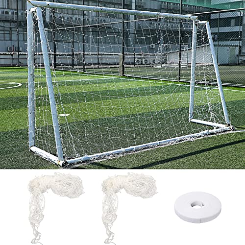 2 Pieces Soccer Replacement Goal Net 6 X 4 Ft Football Polyethylene Training Nets Goal Keeper Net And Soccer Goal Straps For Kids Young Teenage Sports Football Training, Post Not Included #TOP7
