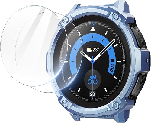 SUPCASE Unicorn Beetle Case Designed for Galaxy Watch 5 Pro 45mm (2022), Rugged Protective Case with 2 Pack Screen Protector (Tilt)