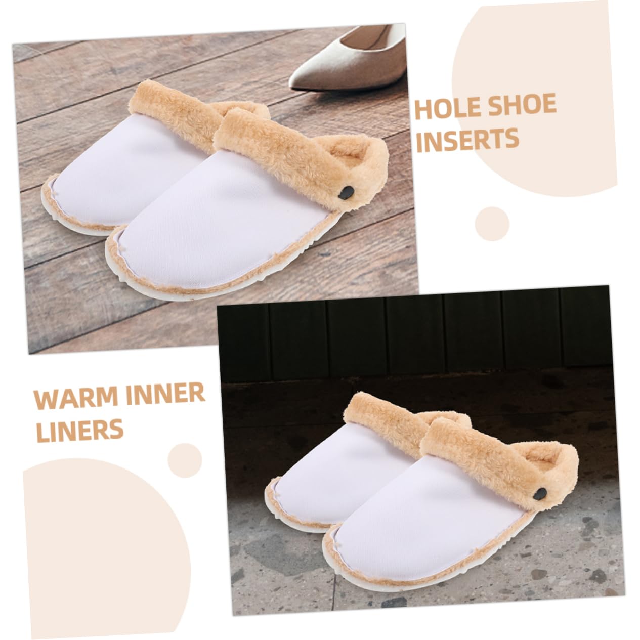 VALICLUD 5pares Plantillas De Invierno Cálidas y Suaves Para Zapatos Agujereados Inserciones Extraíbles y Lavables Compatibles Calzado De Talla