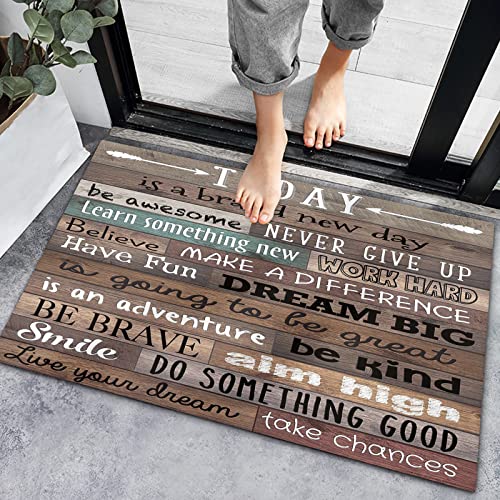 Inspirational Motivational Quotes Indoor Doormat Front Door Mats