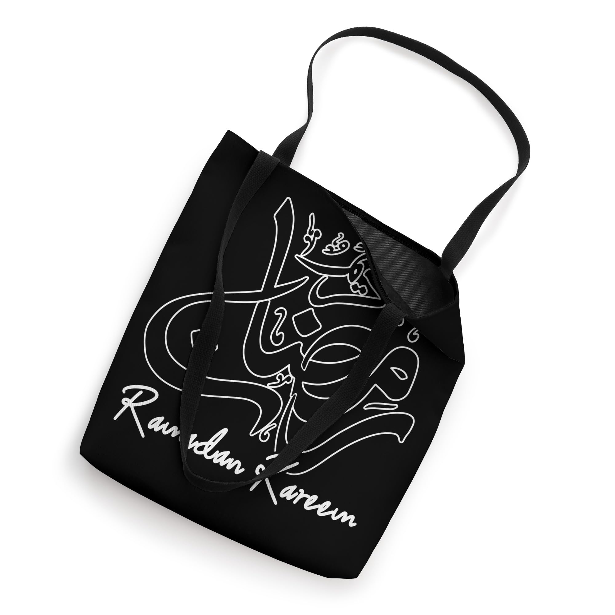 Ramadan Kareem Calligraphy Eid Mubarak Islamic Arabic Tote Bag