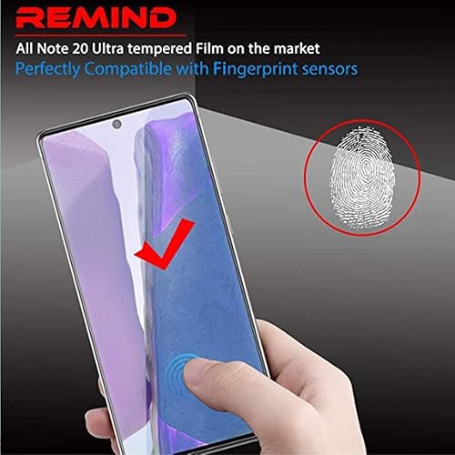 Miniatura 4 de VIESUP - Protector de pantalla 3D para Samsung Galaxy Note 20 y Galaxy Note 20 5G (2 unidades) 3D superficie curvada ultra fina HD vidrio templado