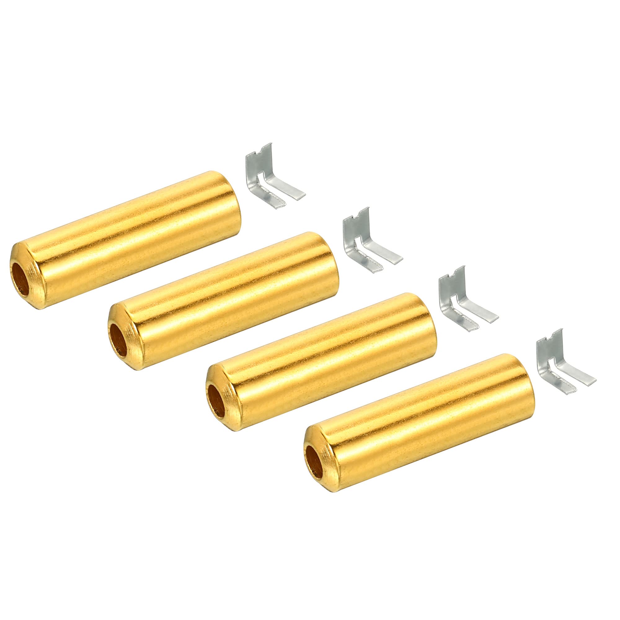 MECCANIXITY Pull Cord Tassels Window Blind Extender Chain Drop Knobs Pull Ends Golden, for Curtain Blinds Shades Light Ceiling Fan Pull Switch, Pack of 4