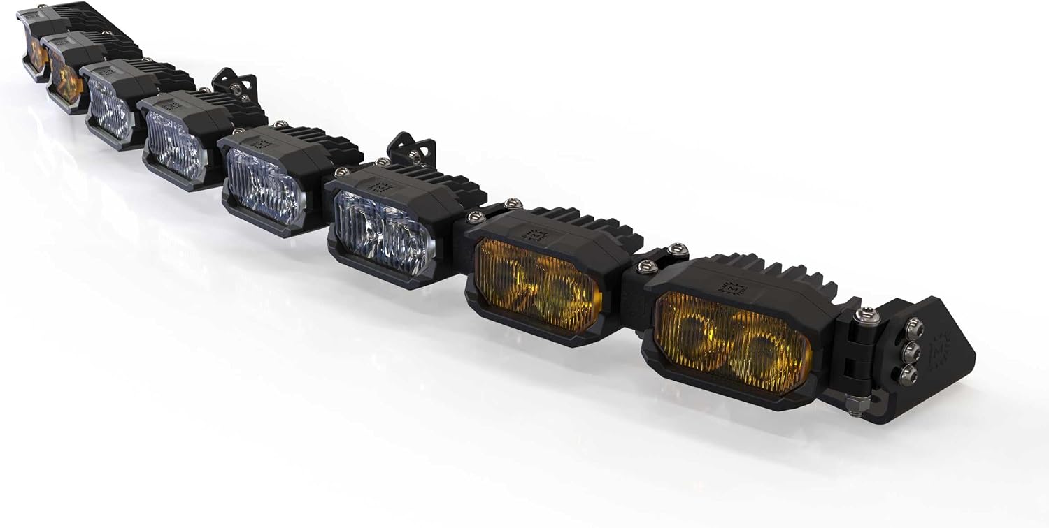 Morimoto Single-Row BangerBar Light Bar: (8 Pod / 31.5") (HXB Power - Yellow)
