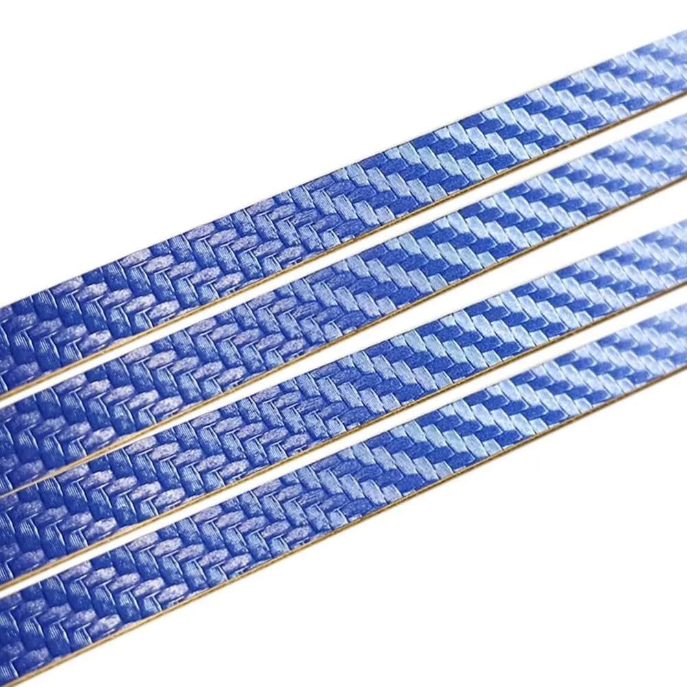 10 cintas protectoras de poliuretano para raquetas de tenis de mesa, resistentes al desgarro, protección contra daños por colisión, fácil instalación, 42 cm de largo, 0,6 cm de ancho