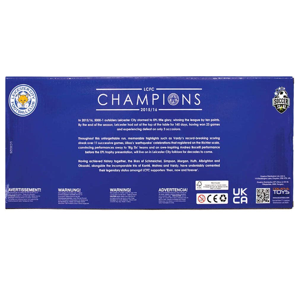 SoccerStarz - Leicester 13 Figure Team Pack (League Winners 2015-16 10 Year Anniversary Re-Release) /Figures