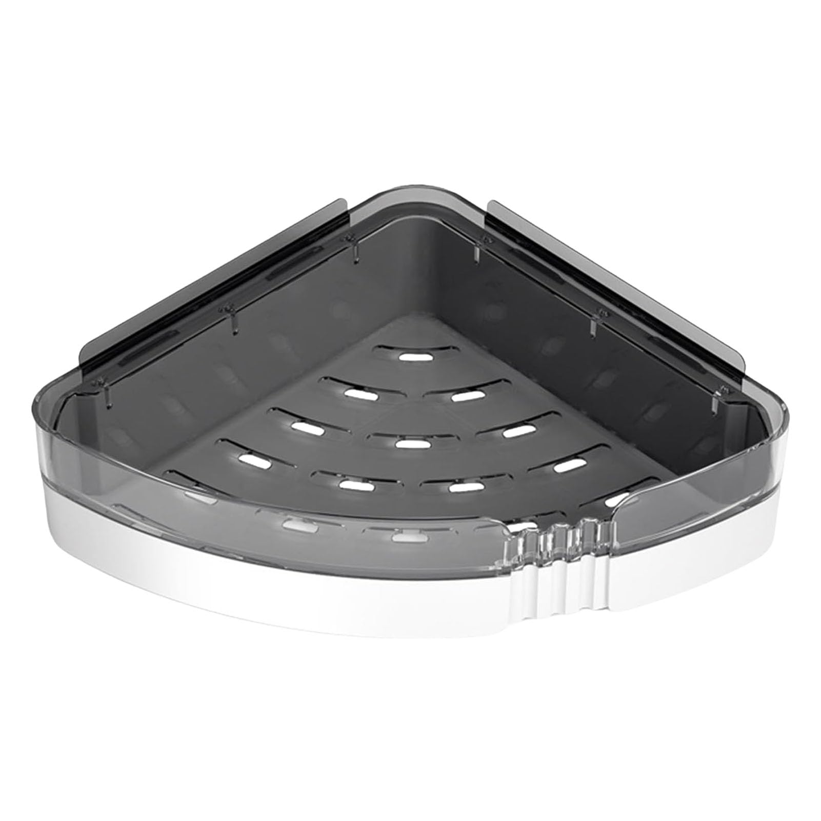 Axfbim Shower Caddy Shower Corner Shelf Bathroom Corner Caddy Rack Removable Double-Layer Punch-Free Wall Mounted Shower Shelves for