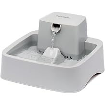 PetSafe 3,7 litre Drinkwell i ecek  e mesi, k pekler ve kediler i in,  ift filtre sistemi, BPA i ermeyen plastik, gri