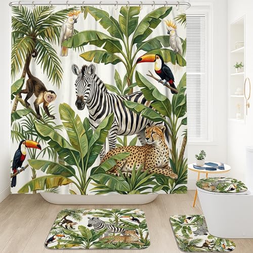 Rideaux de douche imperméables en polyester 183x183cm avec tapis anti-éclaboussures