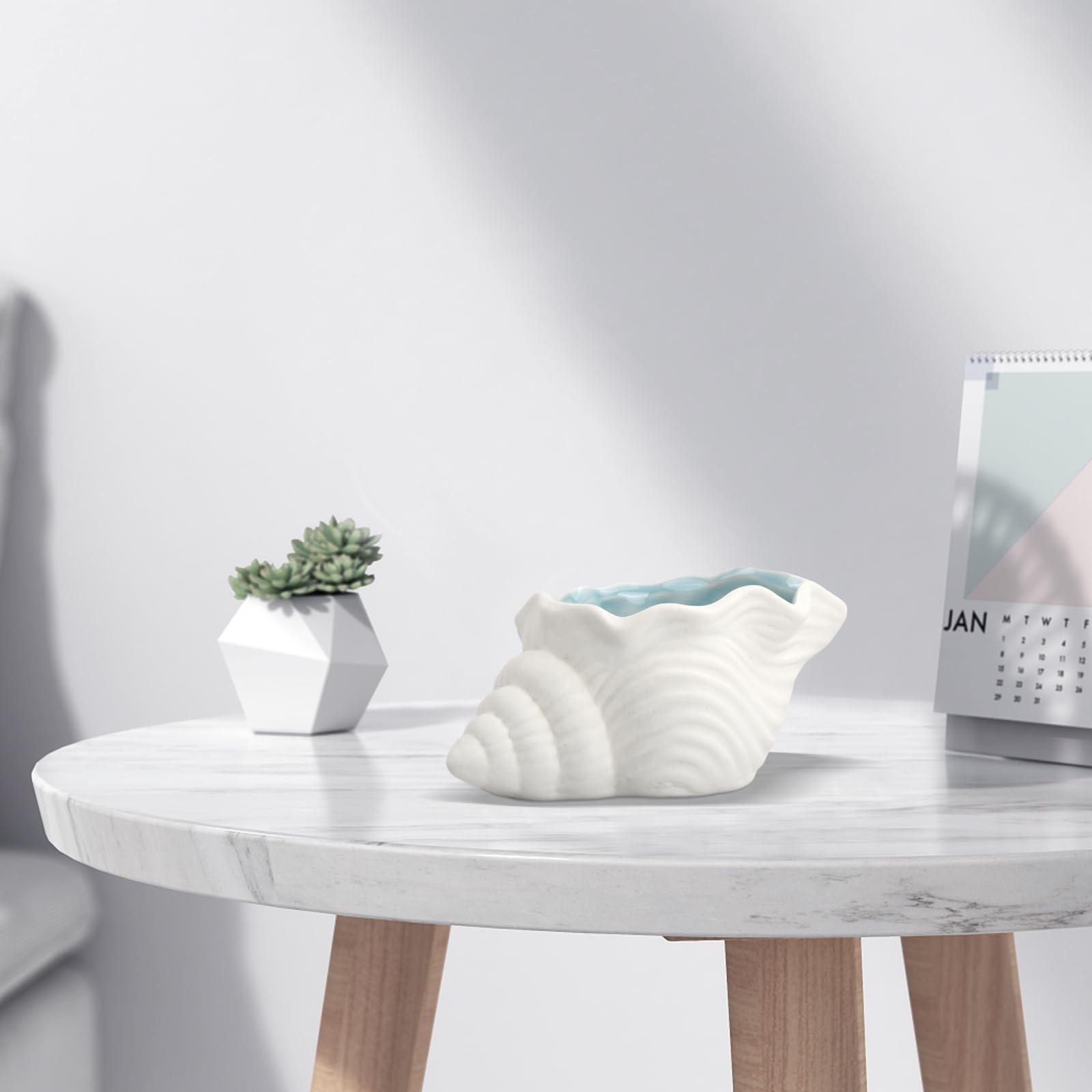 Portagioie in ceramica a * vassoio a tema conchiglia, supporto per anelli e orecchini, piatto decorativo a tema * * per