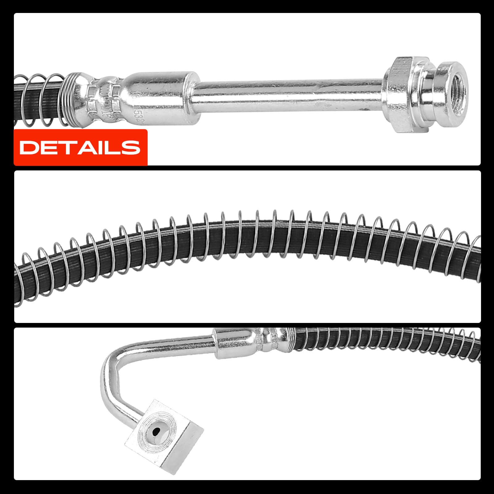 Frankberg 2 mangueras de freno delanteras 0K01143810B | Compatible con: SUV Sportage K00, SUV Retona cerrado FK