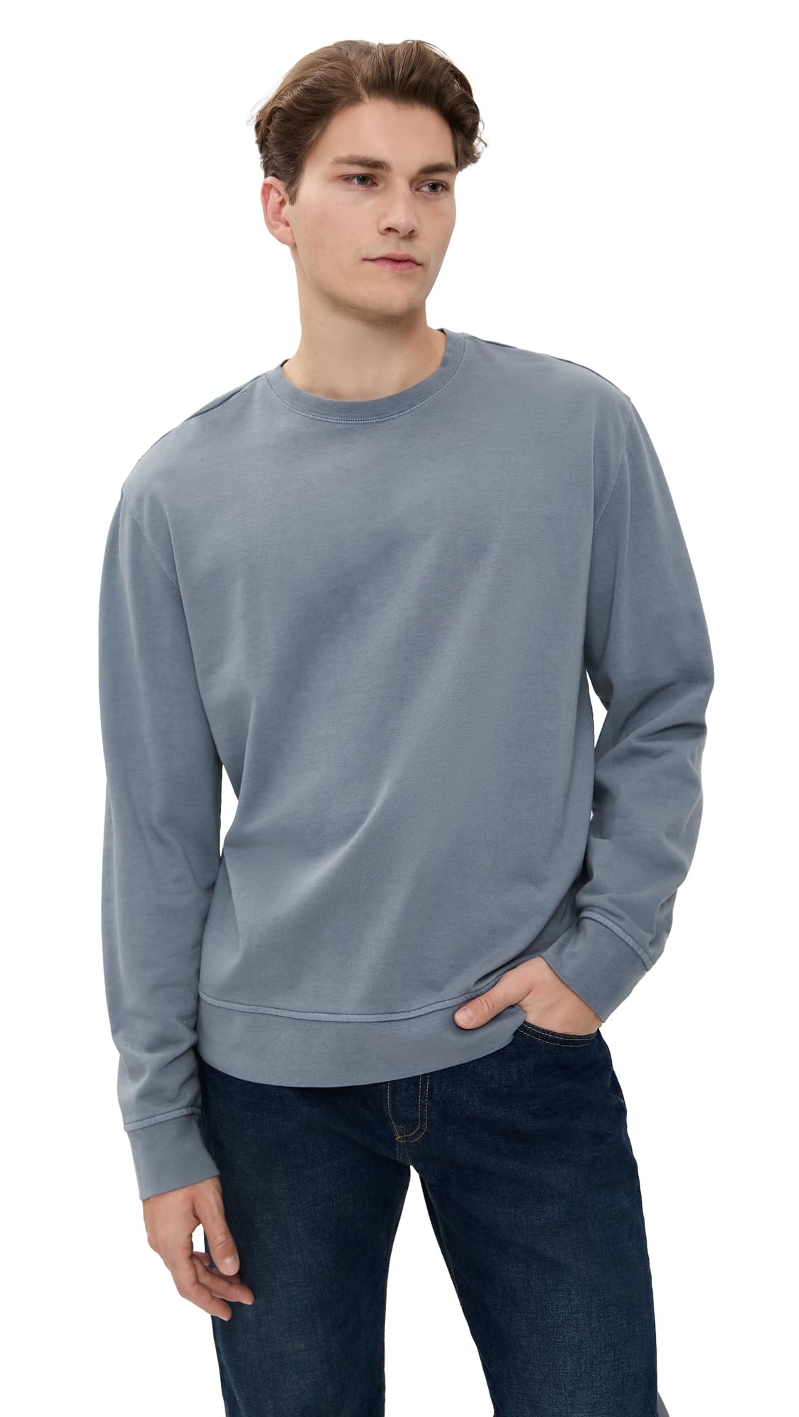 Fair Harbor The Saltaire Crewneck –– Men's Relaxed Long Sleeve Sweatshirt (without Logo)