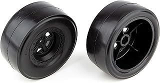 Team Associated DR10 Rear Wheels and Drag Slick Tires Mounted ASC71072 Elec Car/Truck Replacement Parts
