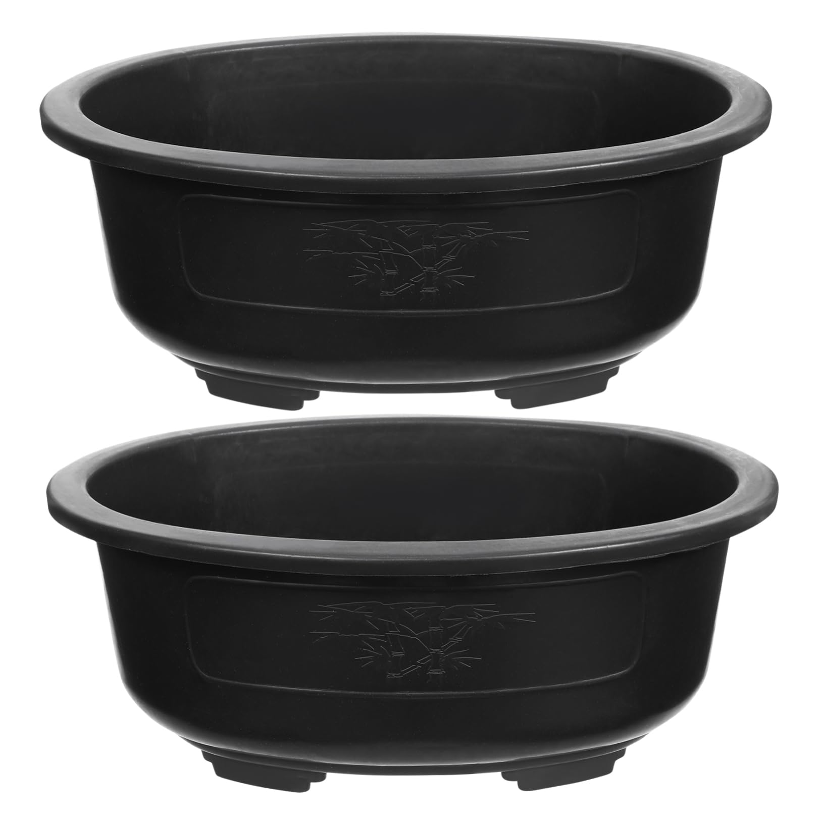 Operitacx 2 PièCes Grand Pot De Fleur Plastique avec Trou De Drainage pour Jardin Et Bonsaï JardinièRe ExtéRieure pour Plantes Succulentes Et DéCoration De Balcon