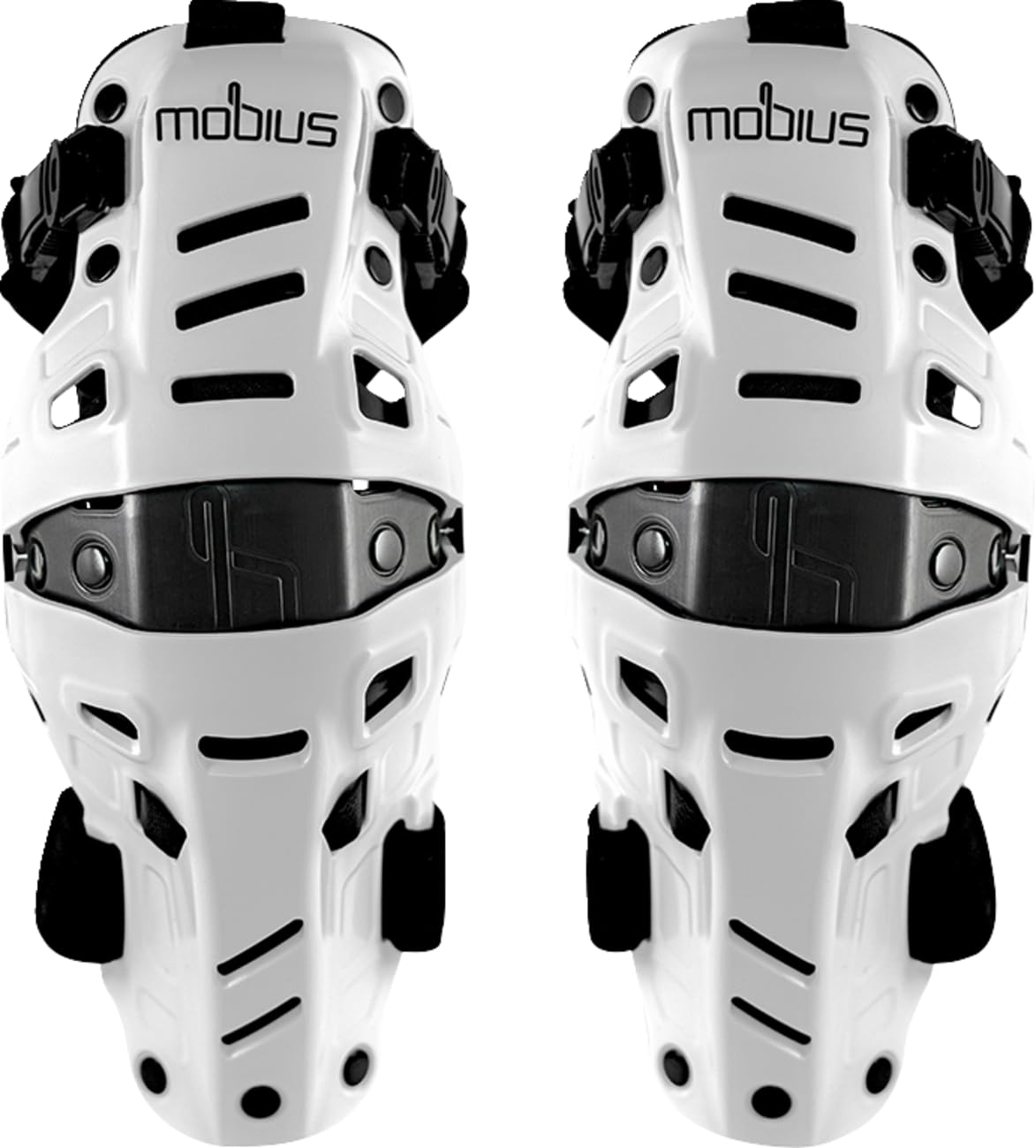 Mobius X8H Hybrid Knee Support Mx (PAIR) White/Black Size Large/X-Large