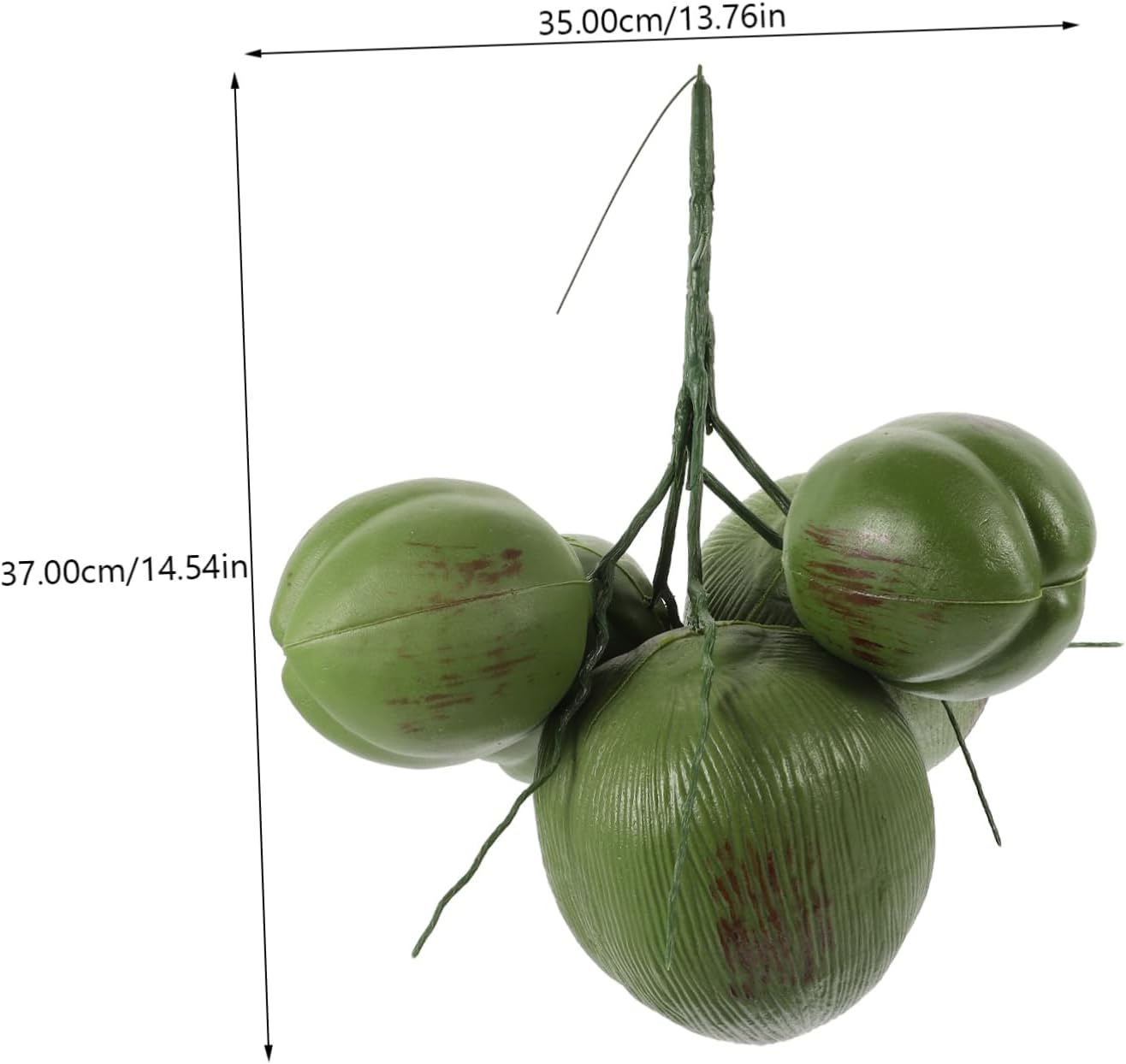 Fake Fruit Coconuts Realistic Simulation Coconut Prop Fruit for Party Wedding Photo Props