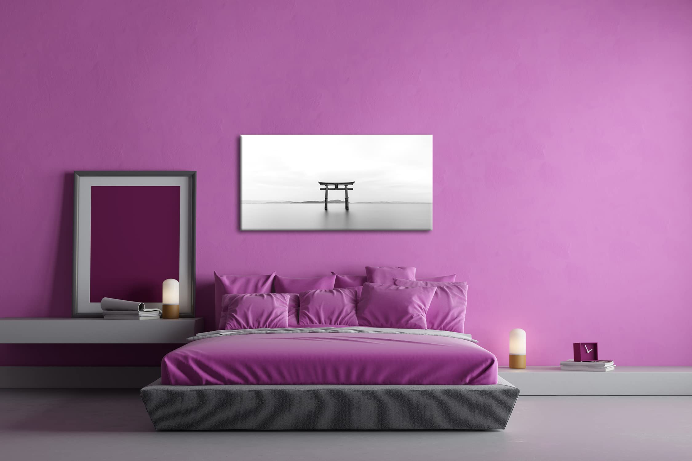 Obraz na płótnie symbol religii Shinto – Wiara w życiu codziennym panoramiczny format: 100 x 50 cm XXL druk artystyczny obraz na blejtramie/obraz ścienny/dekoracja salonu