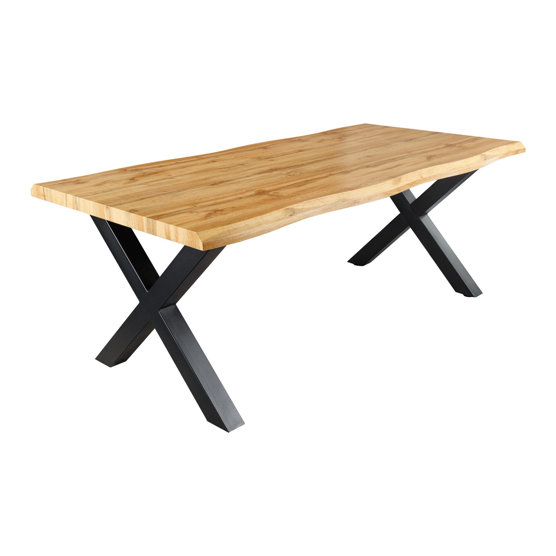 Esstisch WILD 160cm - schwarz braun - Metall - 120 kg Belastbarkeit