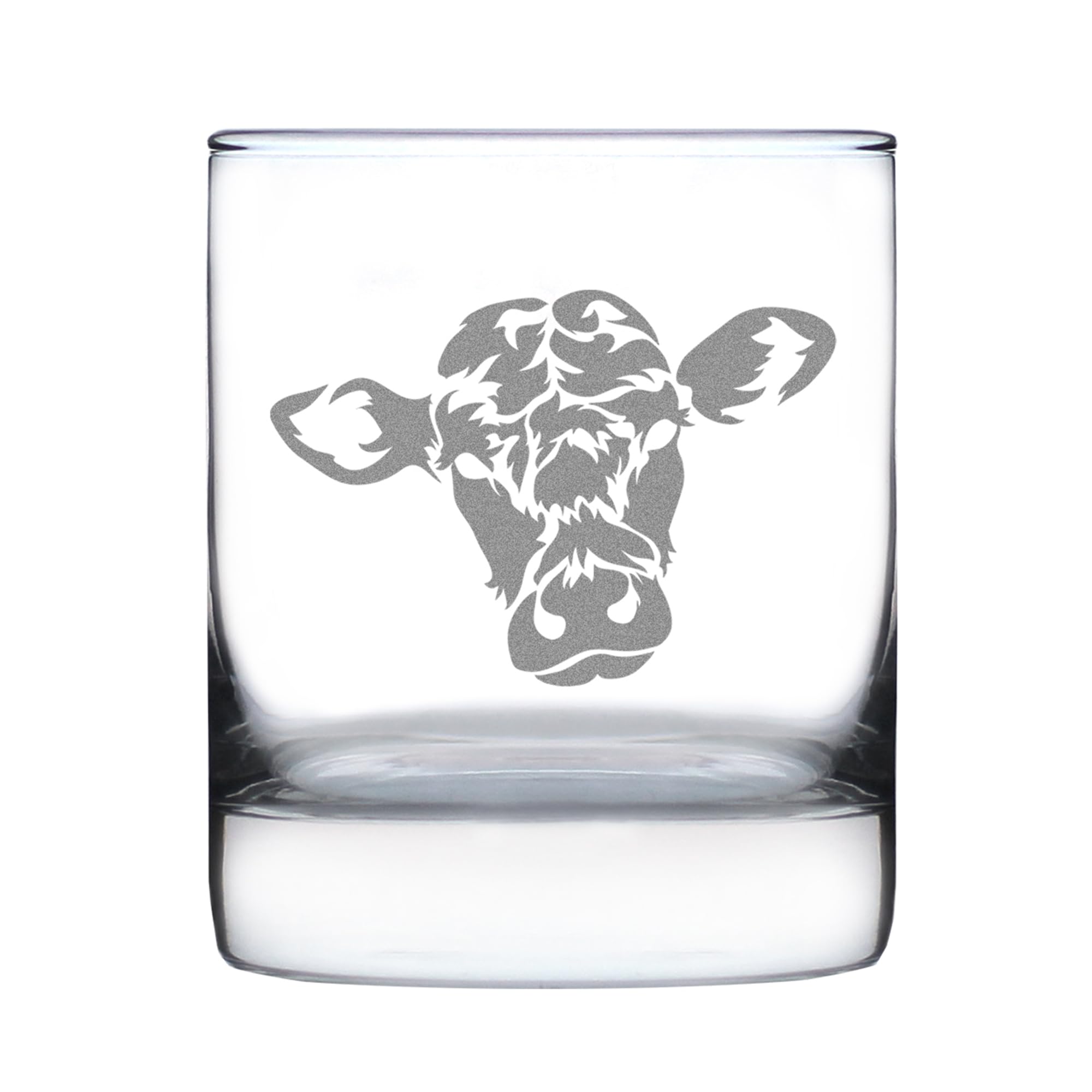 Cow Face Whiskey Rocks Glass - Funny Unique Farm ...