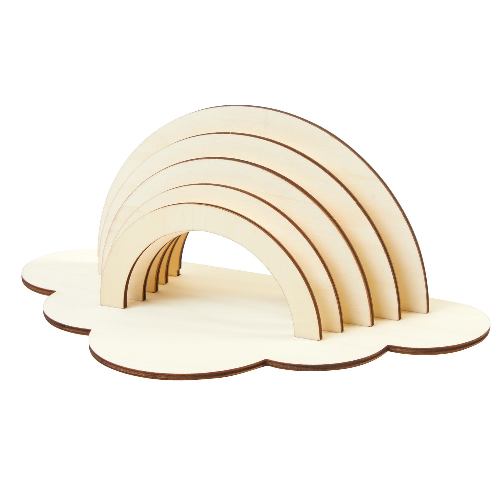 Colorations Decorate Your Own Wooden Rainbow, Set of 12