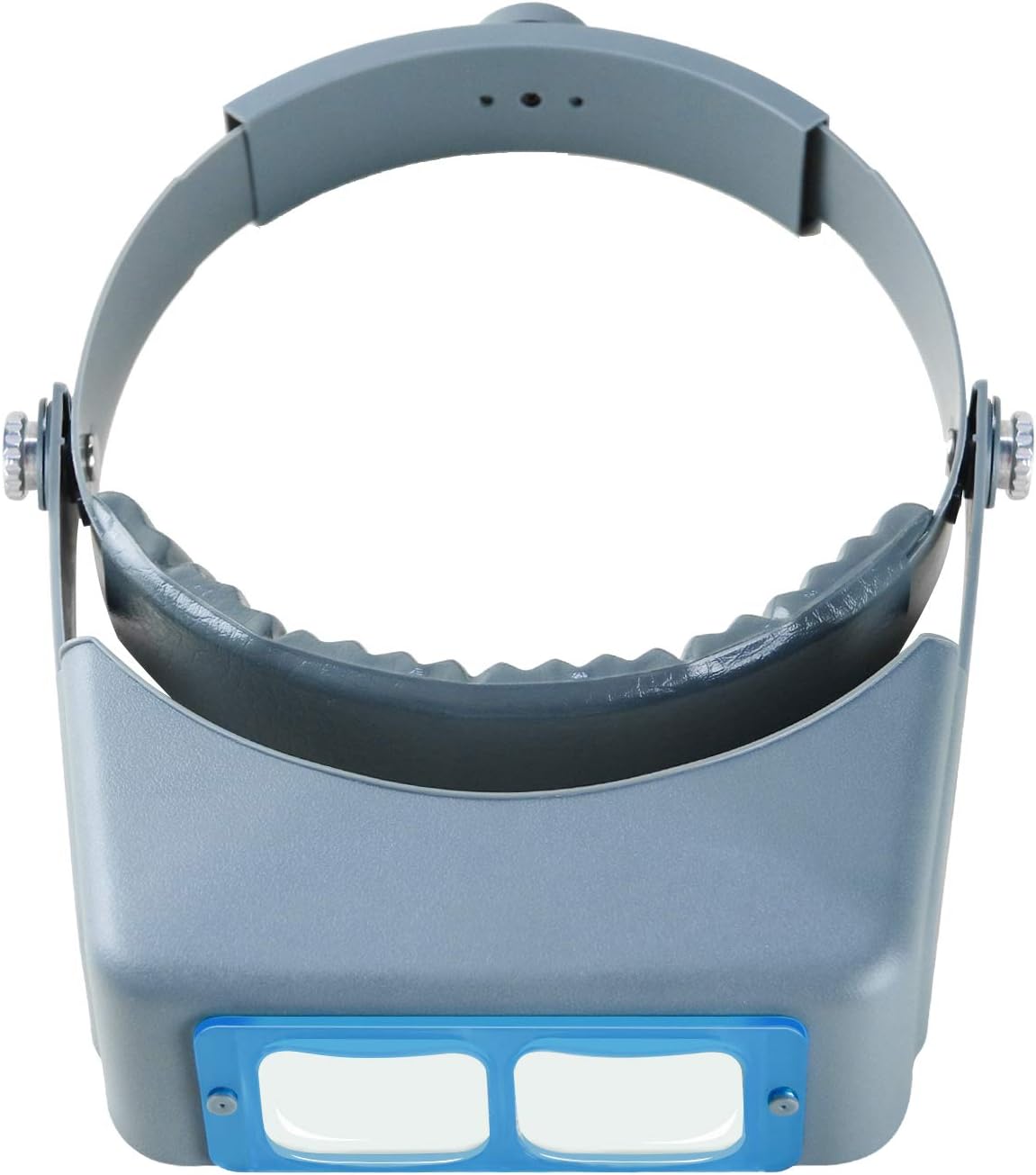 Headband Magnifier Hands Free Jeweler Loupe Head Mount Magnifying Headset Visor Double Optical Glass 4 Replaceable Lenses for Reading,Repair(1.5X,2.0X,2.5X,3.5X)