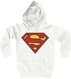 Sudadera con Capucha para niños Superman Logotipo - DC Comics - Superman Logo - Suéter con Capucha para niño - Gris Vigoré - Diseño Original con Licencia