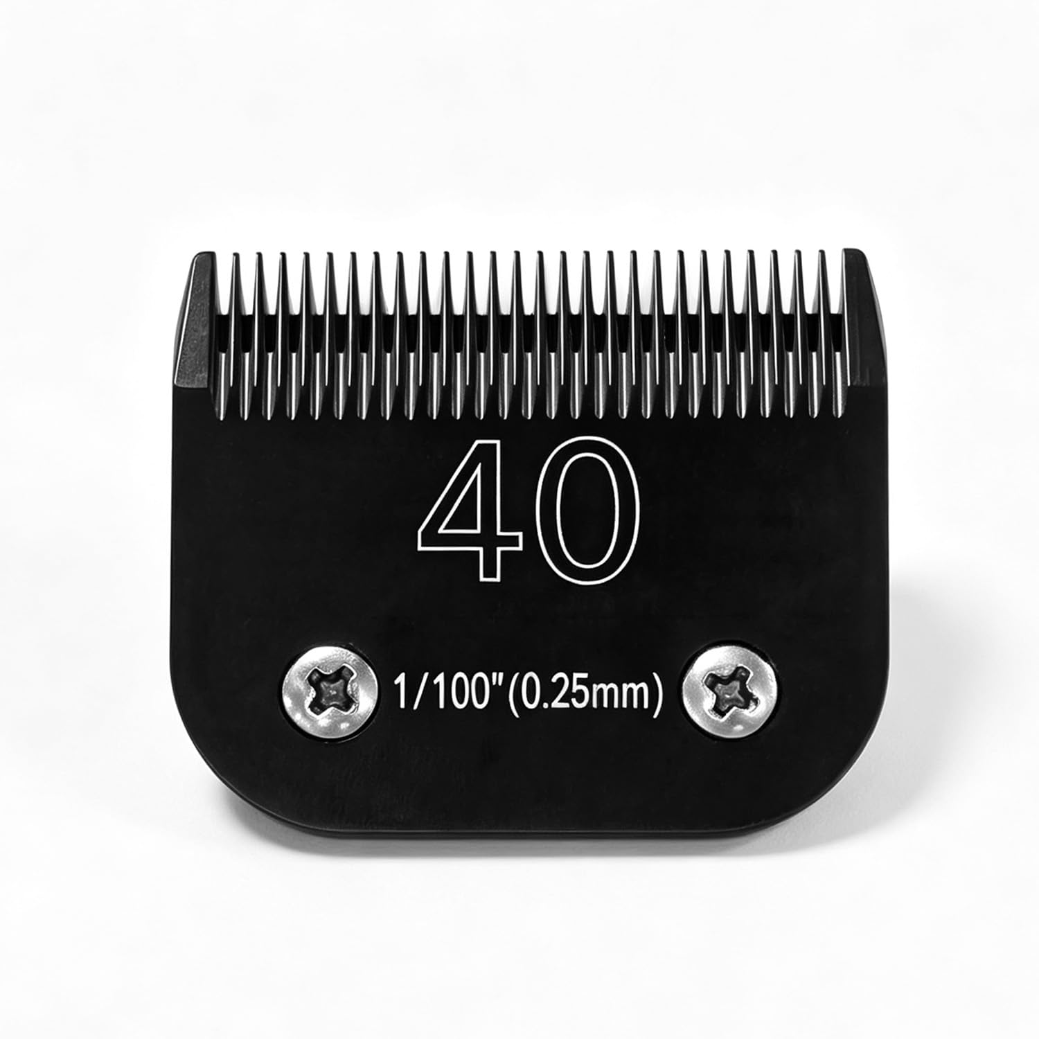 Frutexa Blade Dog Grooming Replacement Blade 40# Ceramic Blade 0.25mm (1/100") Detachable Pet Dog Clipper Blade Compatible with Andis,Oster A5,Wahl KM Grooming A5 Type Blade,for Animal Dog,Cat,Horse