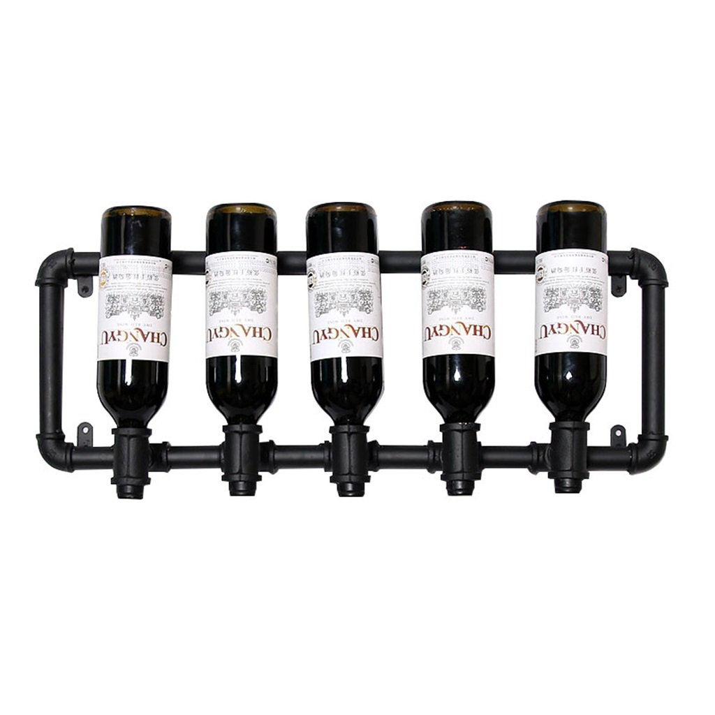 Porte-bouteilles vintage en métal LUNEZY pour créer un coin bar chaleureux dans votre cuisine
