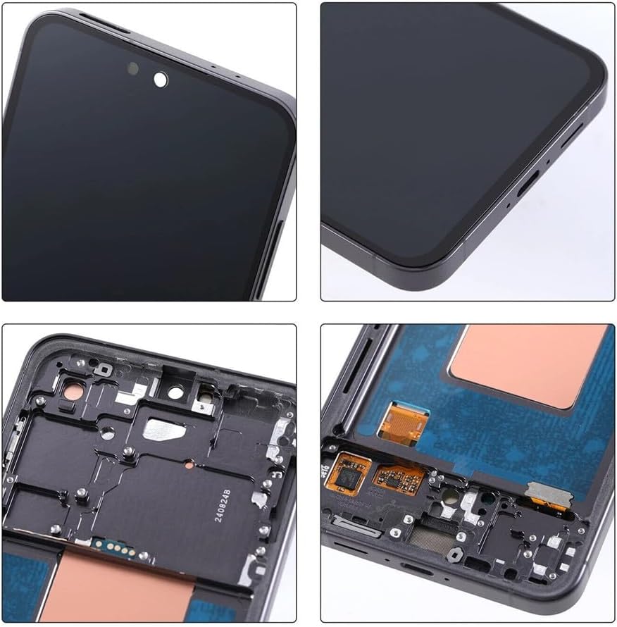 6.7" Original AMOLED 120 HZ for Samsung Galaxy S24 FE Screen Replacemen OEM S24FE 5G SM-S721U SM-S721U1 SM-S721B Display Touch Screen Digitizer Assembly (with Black Frame+Tools)