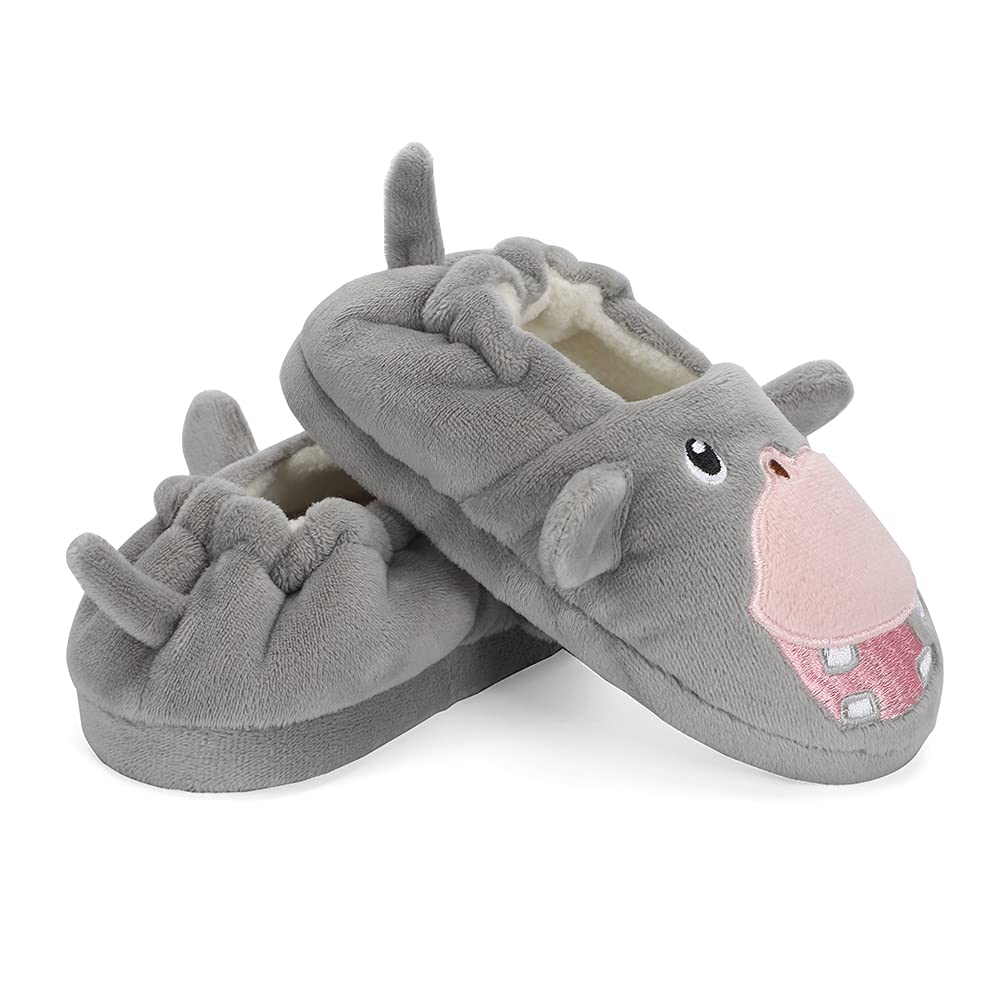 Lacoifa Chausson de Chouette pour Enfant garçon ou Fille Pantoufles Animaux en Tricot d'hiver antidérapants