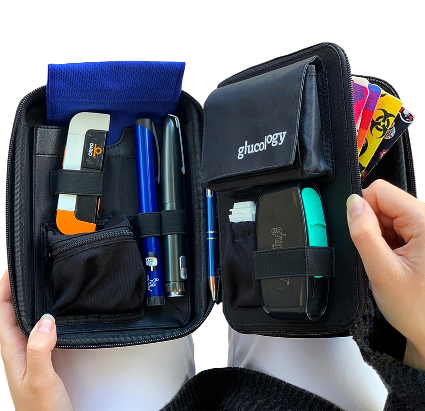 Glucology Diabetic Travel Case - Organizer for Blood Sugar Test Strips, Medication, Glucose Meter, Pills, Tablets, Pens, Insulin Syringes, Needles, Lancets (Cactus, Plus)… - Image 7