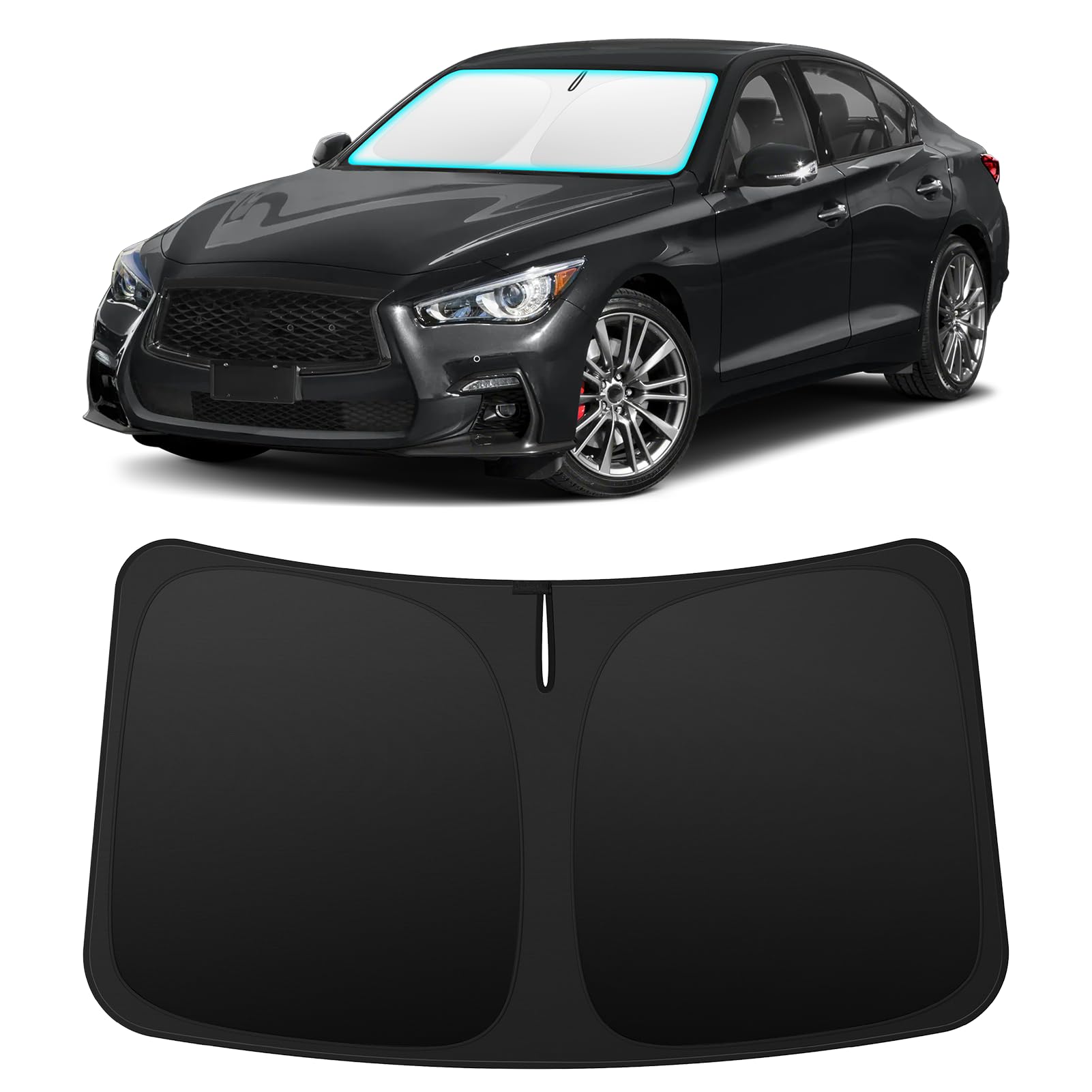 INSAUTO Custom Fit Windshield Sun Shade for Infiniti Q50 2014-2024