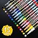 Produktbild Acryl-Marker/-Stifte von Sayeec, Set aus 15 Permanent-Markern in verschiedenen Farben für Glasmalerei, Keramik, Porzellan, Stein, Holz, Stoff, Leinwand, beste Wahl für individuell gestaltete Tassen